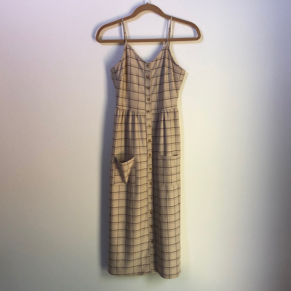 Button Through Midi Sundress